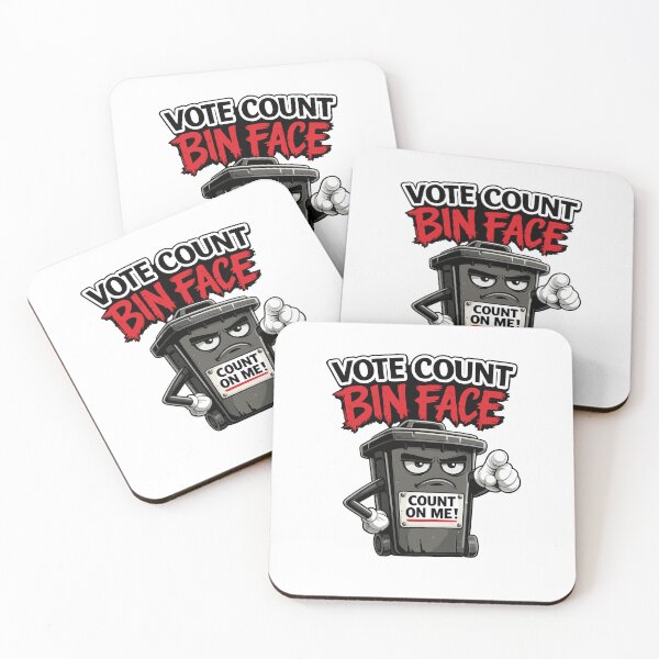 Item preview, Vote Count Bin Face Funny Election Trash Can Political Parody designed and sold by ajifujpost.