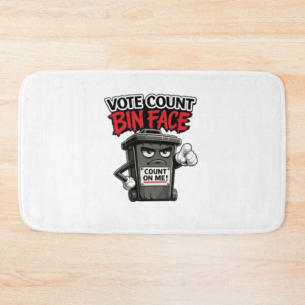 Item preview, Vote Count Bin Face Funny Election Trash Can Political Parody designed and sold by ajifujpost.