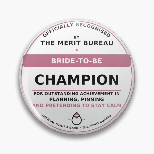 Item preview, Bride-to-Be Gift | Funny Bridal Shower, Hen Party & Engagement Award designed and sold by TheMeritBureau.