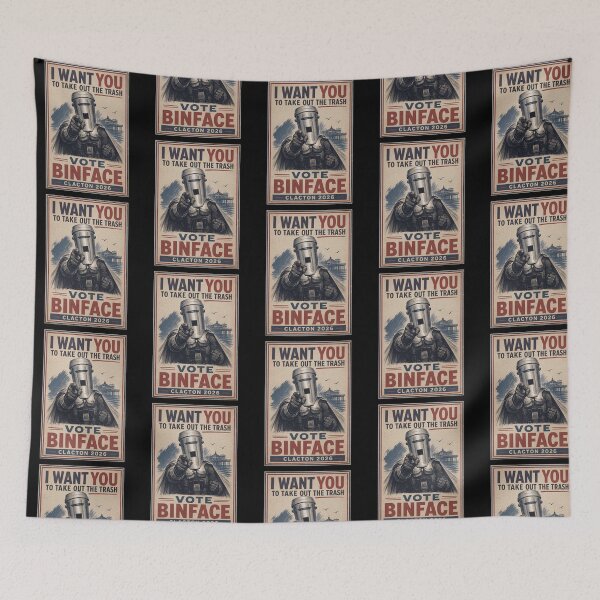 Item preview, I Want You To Take Out The Trash Vote Binface Clacton 2026 designed and sold by ajifujpost.