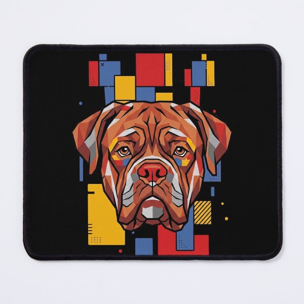 Item preview, Funny Dogue de Bordeaux Colorful Blocks Geometric Art Mom Dad Kids designed and sold by FurryHavenPH.
