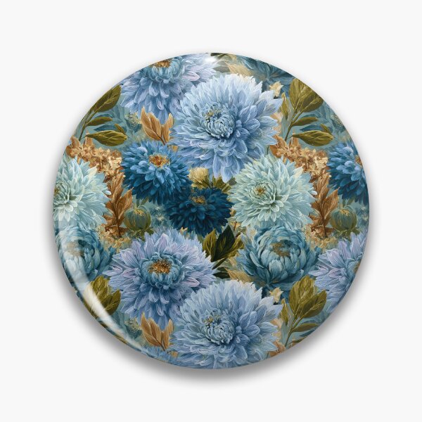 Item preview, Chic Dahlias Print - Flower Garden Pattern - Anniversary Gifts designed and sold by RoyalStarsPatts.