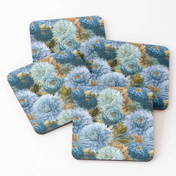 Item preview, Chic Dahlias Print  - Flower Garden Pattern  - Anniversary Gifts designed and sold by RoyalStarsPatts.