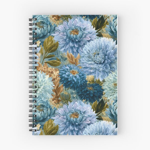 Item preview, Chic Dahlias Print  - Flower Garden Pattern  - Anniversary Gifts designed and sold by RoyalStarsPatts.