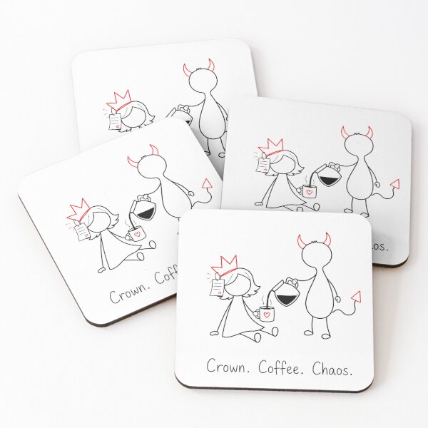 Item preview, Crown. Coffee. Chaos. | Princess & Devil Collection designed and sold by byMosia.