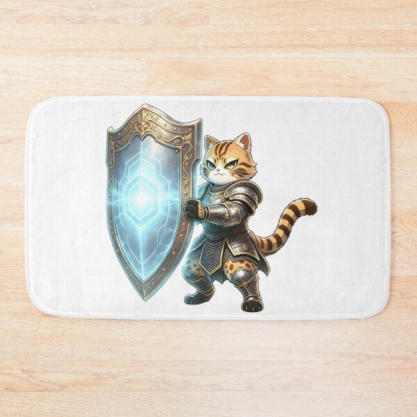 Item preview, The Aegis Guardian - Elite Felis Nigripes Shield Knight designed and sold by ABYSSLAB.