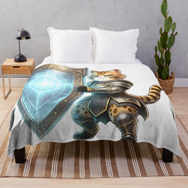 Item preview, The Aegis Guardian - Elite Felis Nigripes Shield Knight designed and sold by ABYSSLAB.