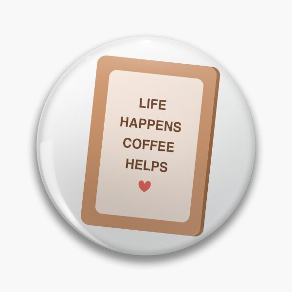 Item preview, Life Happens Coffee Helps Quote Board Sign designed and sold by Anne97s.