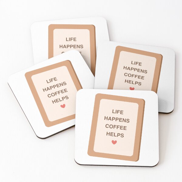 Item preview, Life Happens Coffee Helps Quote Board Sign designed and sold by Anne97s.