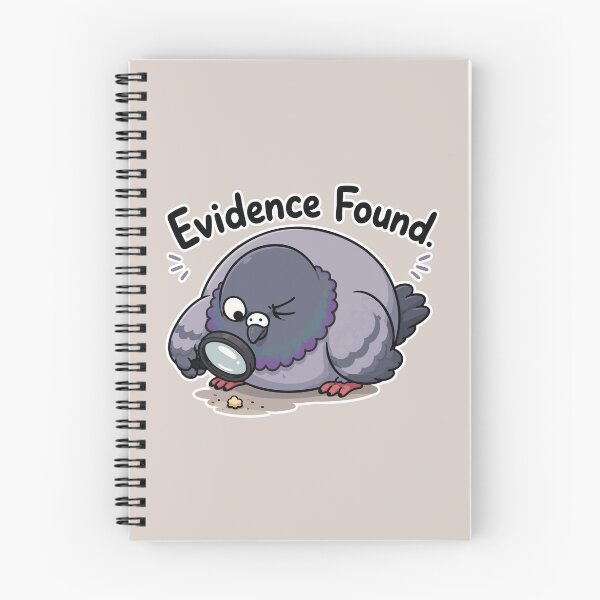 Item preview, Evidence Found Funny Pigeon Detective Crumb Sticker Bird Meme designed and sold by SimplePoDesign.