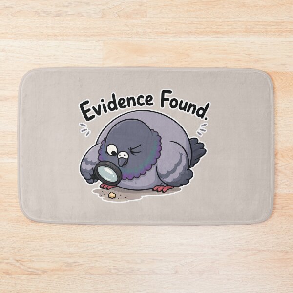 Item preview, Evidence Found Funny Pigeon Detective Crumb Sticker Bird Meme designed and sold by SimplePoDesign.