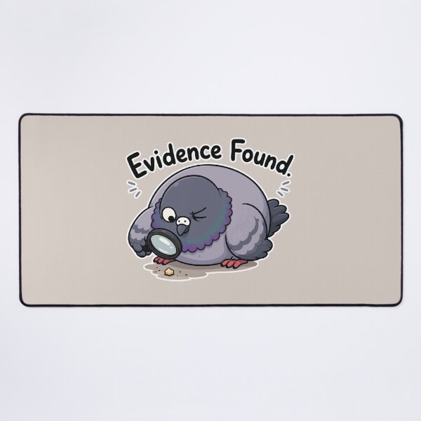 Item preview, Evidence Found Funny Pigeon Detective Crumb Sticker Bird Meme designed and sold by SimplePoDesign.
