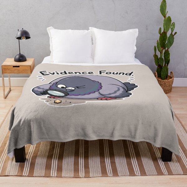 Item preview, Evidence Found Funny Pigeon Detective Crumb Sticker Bird Meme designed and sold by SimplePoDesign.