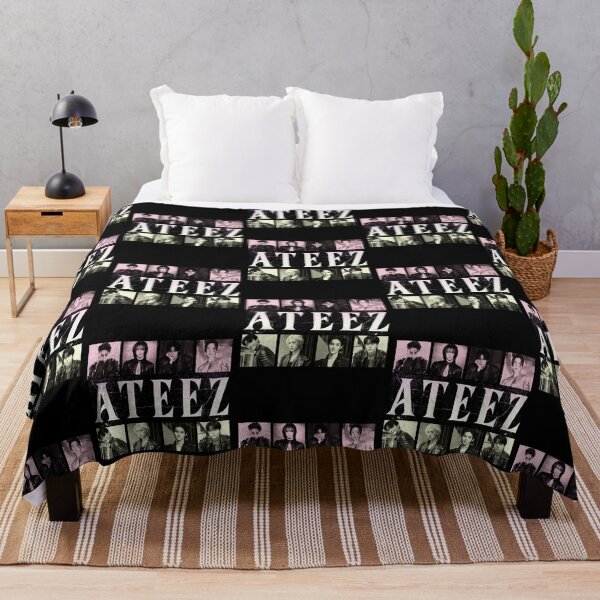 Item preview, Vintage ATEEZ Kpop Group Collage Retro Grunge Fan designed and sold by ajifujpost.