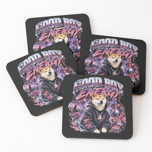 Item preview, Good Boy Energy Shiba Inu Shirt designed and sold by QuirkyCloud Designs.