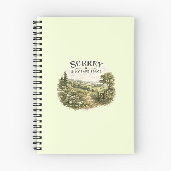 Item preview, Surrey Is My Safe Space – Countryside Landscape Print designed and sold by ThatSurreyLife.