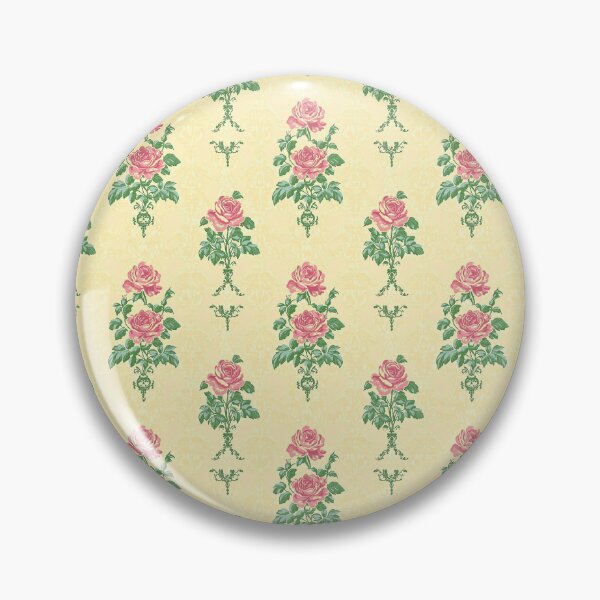 Item preview, Vintage Cottage Pink and Yellow Floral Pattern designed and sold by LouieVanille.