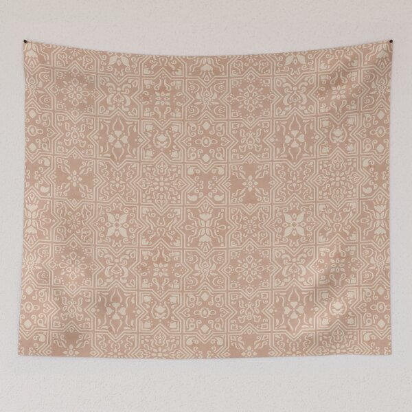 Item preview, Abstract Mediterranean Tiles - d5b3a0 designed and sold by knitetgantt.