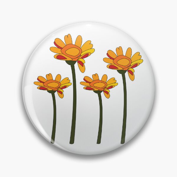 Item preview, Whimsical Orange Red Flower Floral designed and sold by Nisha Prabhu.