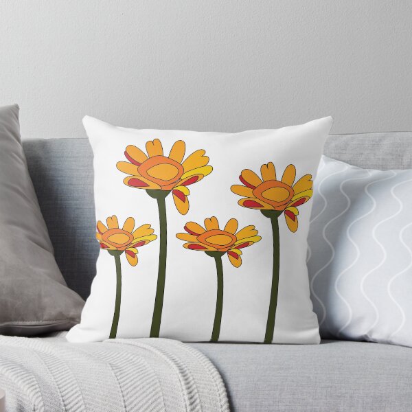 Item preview, Whimsical Orange Red Flower Floral designed and sold by Nisha Prabhu.