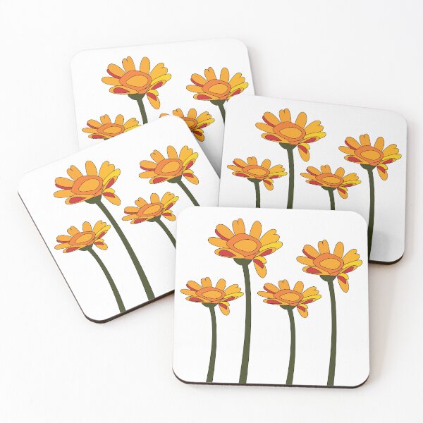 Item preview, Whimsical Orange Red Flower Floral designed and sold by Nisha Prabhu.
