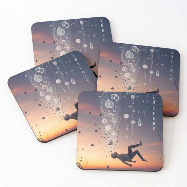 Item preview, Be Free – Surreal Falling Man Sunset Dream Art designed and sold by Masters Of Aura .