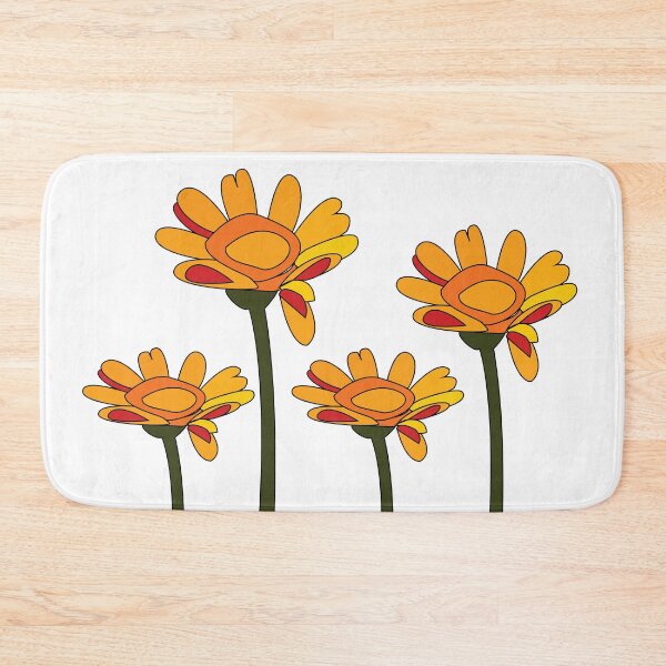 Item preview, Whimsical Orange Red Flower Floral designed and sold by Nisha Prabhu.