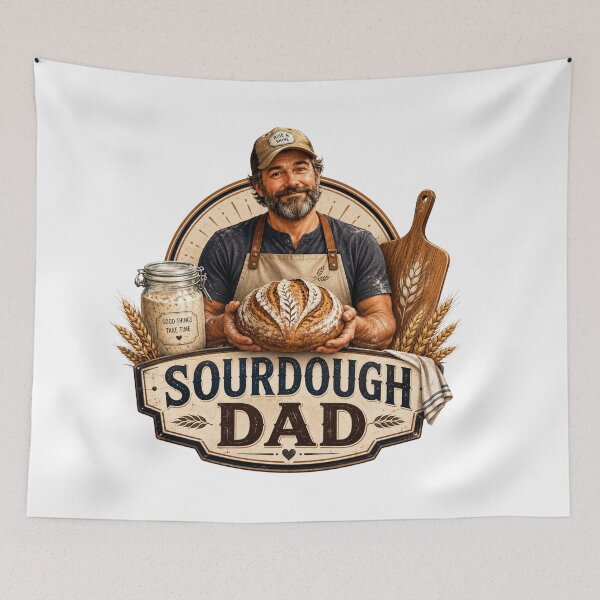 Item preview, Sourdough Dad Artisan Bread Baker designed and sold by Mosslume Studio.