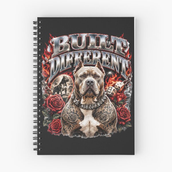 Item preview, Built Different Pit Bull Shirt designed and sold by QuirkyCloud Designs.