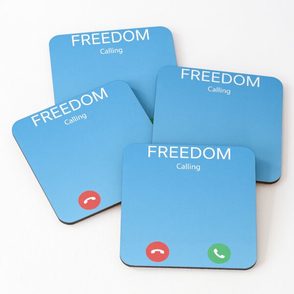 Item preview, Freedom Is Calling Funny Incoming Call Screen Meme Design Gift designed and sold by Masters Of Aura .