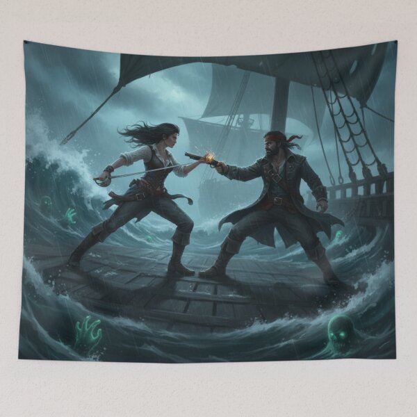Item preview, Duel on the ghost seas - Pirates and supernatural perils designed and sold by NeyhineAngelionShop.
