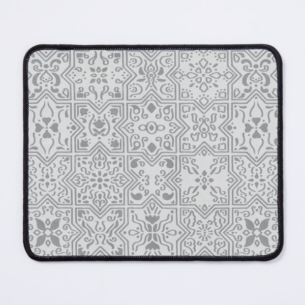 Item preview, Abstract Mediterranean Tiles - e7e7e7 designed and sold by knitetgantt.