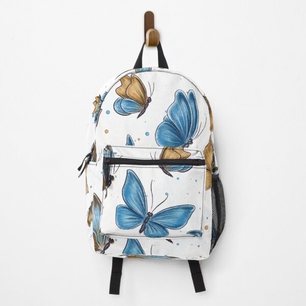 Item preview, Butterflies, blue and gold butterflies, butterfly pattern, wildlife, nature conservation, summer pattern designed and sold by ArtbySvetik.
