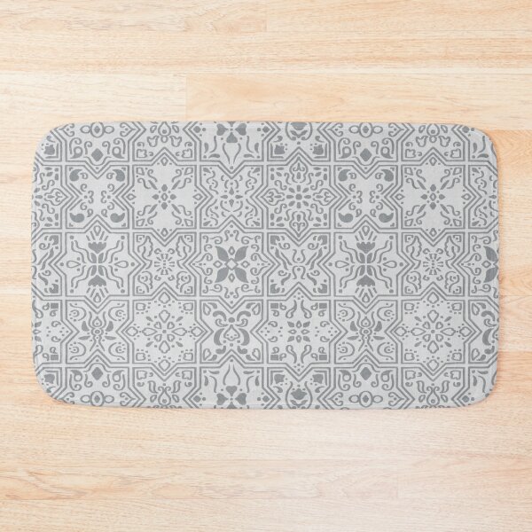 Item preview, Abstract Mediterranean Tiles - e7e7e7 designed and sold by knitetgantt.