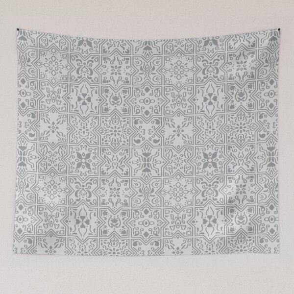 Item preview, Abstract Mediterranean Tiles - e7e7e7 designed and sold by knitetgantt.