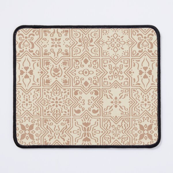 Item preview, Abstract Mediterranean Tiles - f0e9d8 designed and sold by knitetgantt.