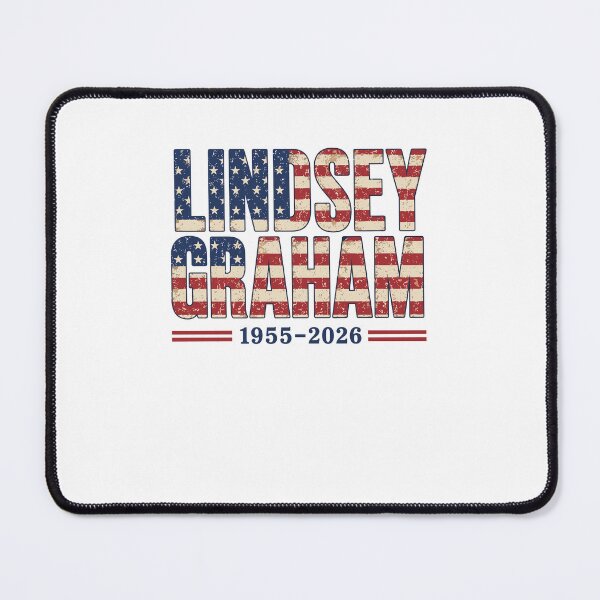 Item preview, Lindsey Graham 1955-2026 Political American Flag designed and sold by ajifujpost.