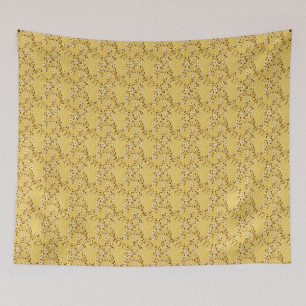 Item preview, Vintage Cottage Yellow Floral Pattern designed and sold by LouieVanille.