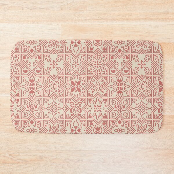 Item preview, Abstract Mediterranean Tiles - f2e8d6 designed and sold by knitetgantt.