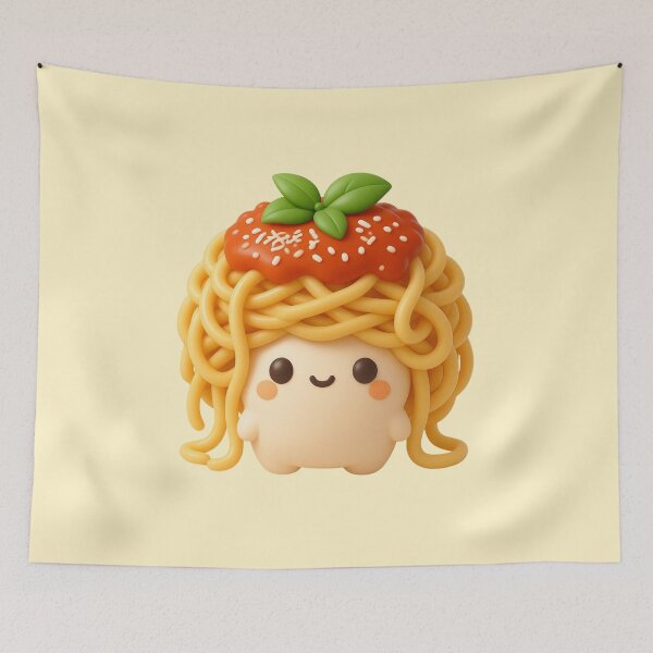 Item preview, Cute Spaghetti Mushroom | Kawaii Pasta Mushroom Character | Funny Food Art designed and sold by Eathusiast.