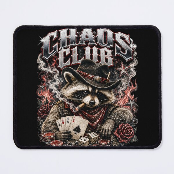 Item preview, Chaos Club Raccoon Shirt designed and sold by QuirkyCloud Designs.