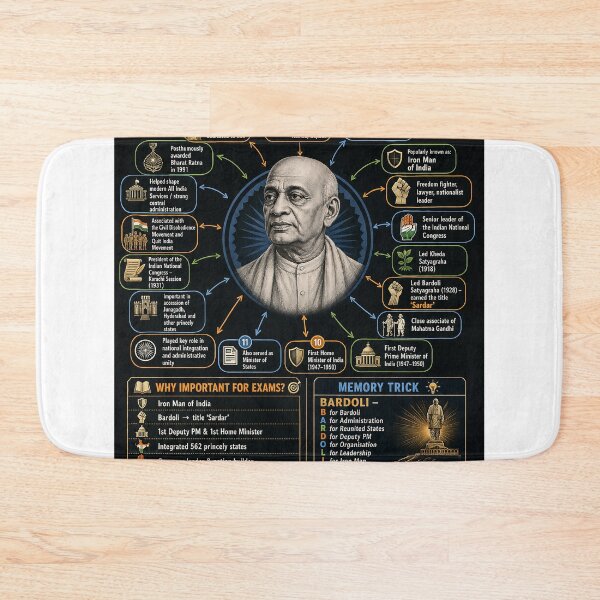 Item preview, Sardar Vallabhbhai Patel Educational Mind Map designed and sold by KARTICK DUTTA.