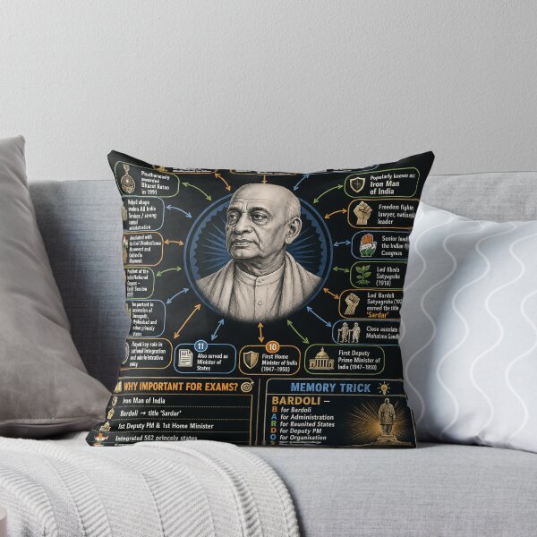 Item preview, Sardar Vallabhbhai Patel Educational Mind Map designed and sold by KARTICK DUTTA.