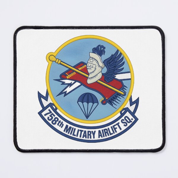 Item preview, USAF 758th Military Airlift Squadron Patch Illustration designed and sold by CharlieDesings.