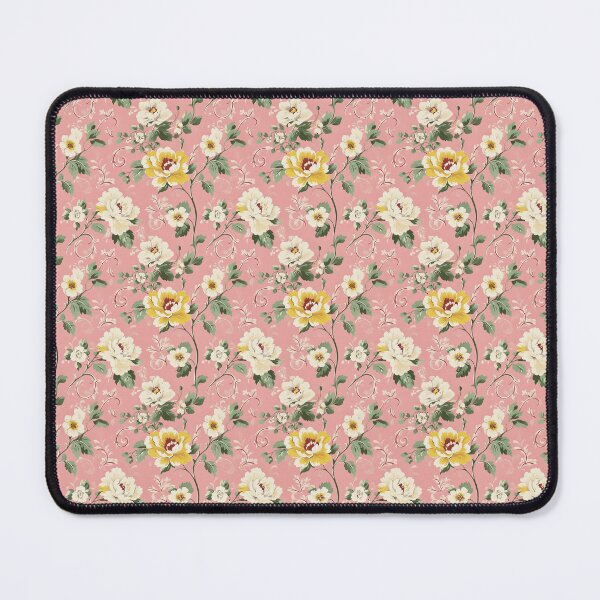 Item preview, Vintage Cottage Pink and Yellow Floral Pattern designed and sold by LouieVanille.