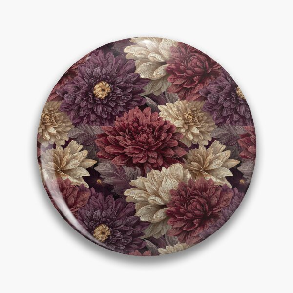 Item preview, Bold Dahlias Flower  - Botanical Garden Pattern  - Anniversary Gifts For Him designed and sold by RoyalStarsPatts.