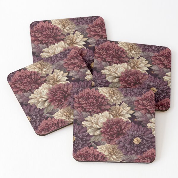 Item preview, Bold Dahlias Flower  - Botanical Garden Pattern  - Anniversary Gifts For Him designed and sold by RoyalStarsPatts.