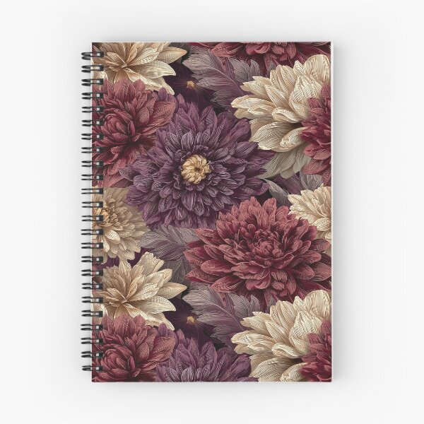 Item preview, Bold Dahlias Flower  - Botanical Garden Pattern  - Anniversary Gifts For Him designed and sold by RoyalStarsPatts.