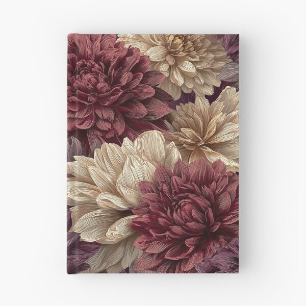 Item preview, Bold Dahlias Flower  - Botanical Garden Pattern  - Anniversary Gifts For Him designed and sold by RoyalStarsPatts.