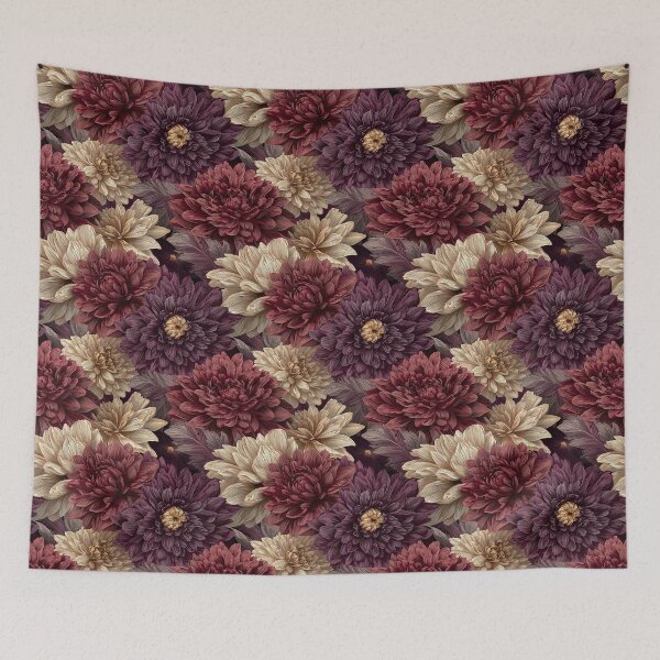 Item preview, Bold Dahlias Flower  - Botanical Garden Pattern  - Anniversary Gifts For Him designed and sold by RoyalStarsPatts.